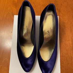 Purple Velvet High Heels